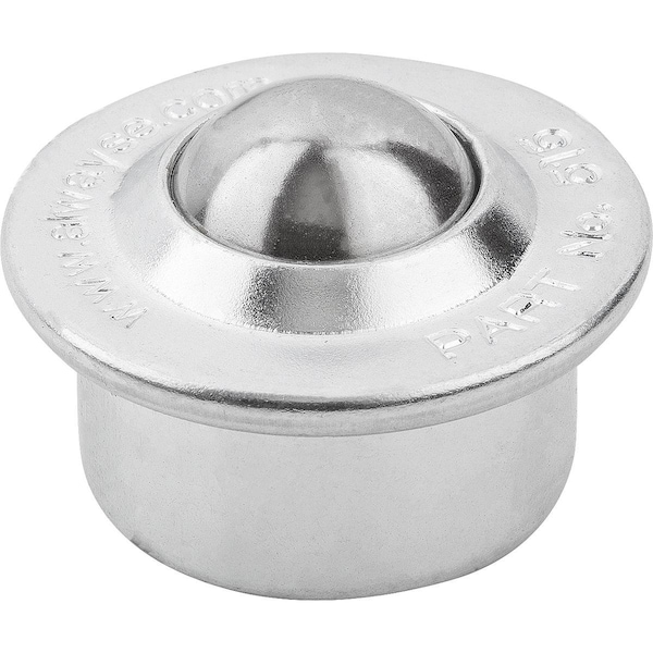 Ball Transfer Unit Housing, Form:B Steel, Comp:Steel